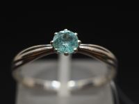 Серебряное кольцо с натуральным бериллом - 165