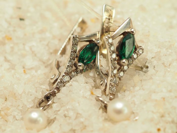 Серебряные серьги 925 пробы-298