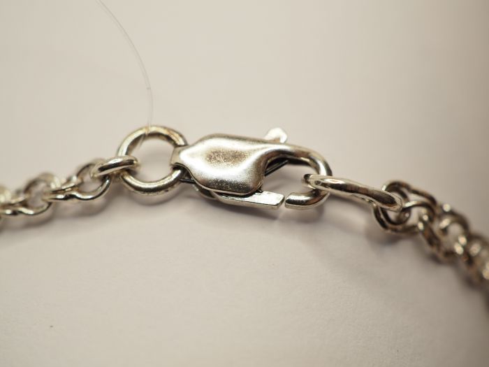 Серебряная цепь 70 см. плетение Бисмарк - 9