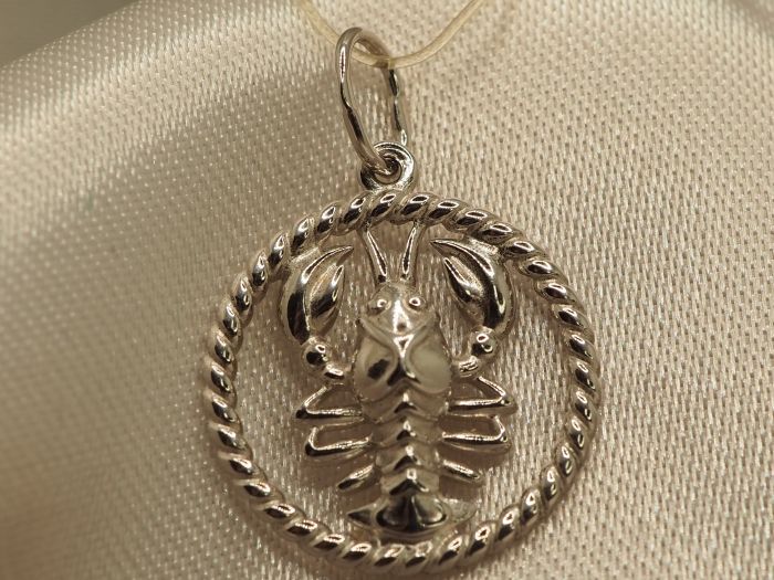 Серебряная подвеска Знаки Зодиака Рак из серебра 925-618