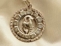 Знак зодиака "Козерог" серебряная подвеска 925 пробы-627